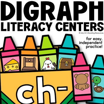 Preview of Digraph Game Kindergarten Printable Literacy Center Diagraphs Sh, Ch, Th, Wh