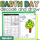 Earth Day Decodable Readers Alphabet | Directed Drawing Bo