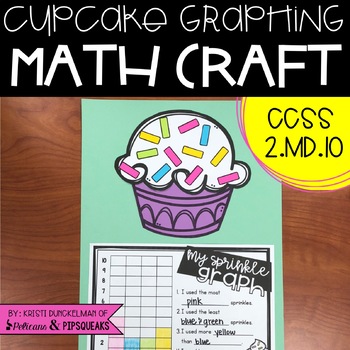 Preview of Cupcake Graphing Math Craft