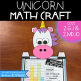 Unicorn Shape Graphing Math Craft