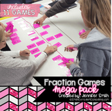 Fraction Games Mega Pack | Fraction Activities for Math Wo