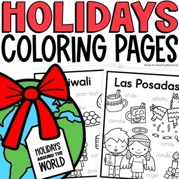 Preview of Holidays Around the World Kindergarten Coloring Pages for Chinese Lunar New Year