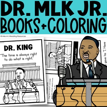 Preview of Black History Month Martin Luther King Jr Activities Coloring Pages and Books