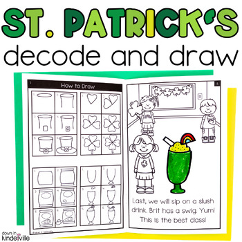 Preview of St Patricks Day Decodable Readers Digraphs Blends | Directed Drawing Books
