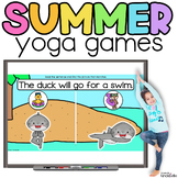 Summer Sentences Yoga Games- CVC Words, Digraphs & Blends,