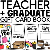 Teacher Appreciation Week Gift Cards Book Teacher Editable