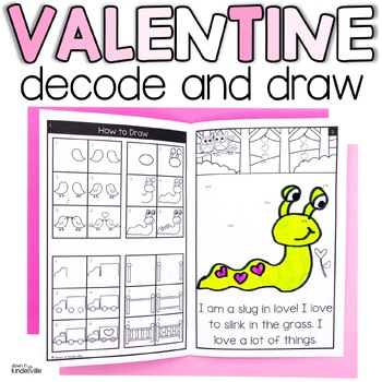 Preview of Valentine Decodable Readers Digraphs Blends | Directed Drawing Books | SOR