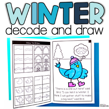 Preview of Winter Decodable Readers R Controlled Vowels | Directed Drawing Books Bossy R