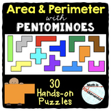 Area & Perimeter with Pentominoes - Hands on Fun with 30 D
