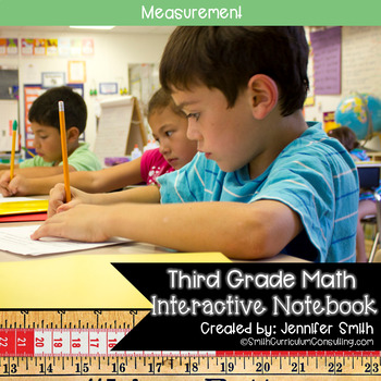 Preview of Third Grade Math Measurement Interactive Notebook