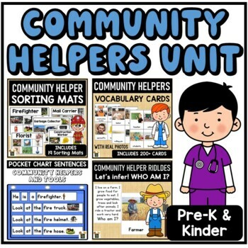 Community Helpers Activities - Kindergarten Pre-K - Bundle by The ...