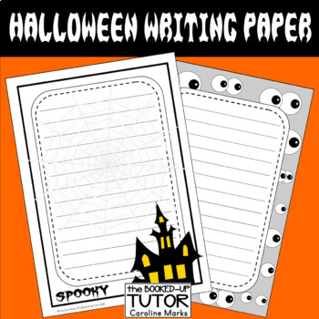 Halloween Writing Paper Activity by Catch Up Learning | TpT