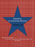 "HAMILTON" the musical printable set of 8 posters for classroom