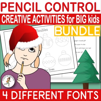 Preview of Handwriting and Pencil Control Older Students Christmas