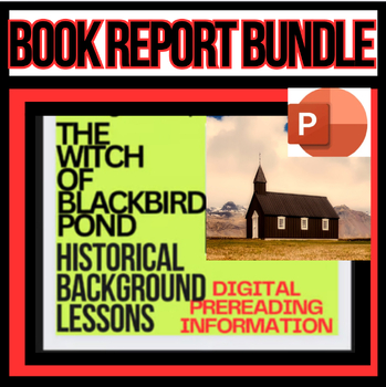 Preview of HISTORICAL BACKGROUND Intro & EDITABLE BOOK REPORT WITCH OF BLACKBIRD POND