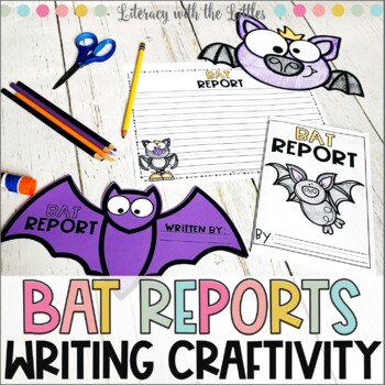 Preview of Bat Reports | Halloween Writing Craftivity and Bulletin Board Kit for October