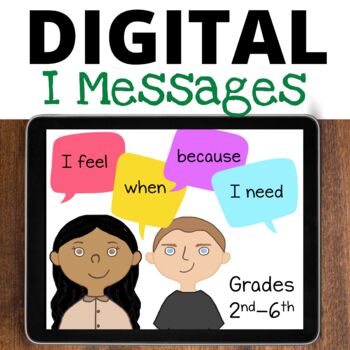 Preview of I Messages Google Slides Lesson for Distance Learning