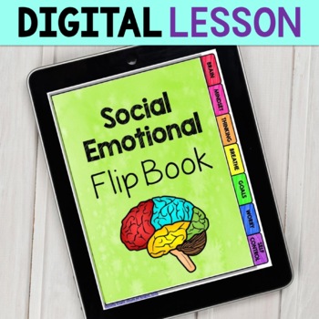 Preview of Distance Learning Social Emotional Flip Book for Teens