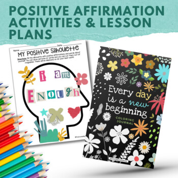 Preview of Positive Affirmations Activities to Build Self Esteem