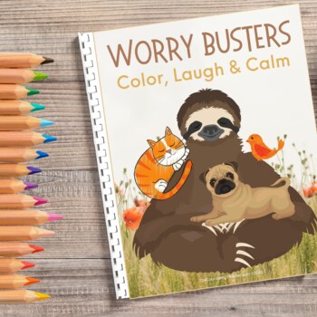 Preview of Worry Busters Mindful Coloring Book