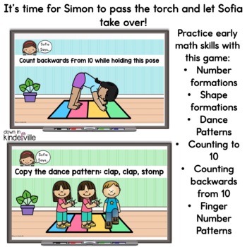 Sofia Says! Simon Says Math Game | Morning Meeting Activity