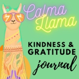 Gratitude Kindness & Daily Check in Journal by the Calma Llama