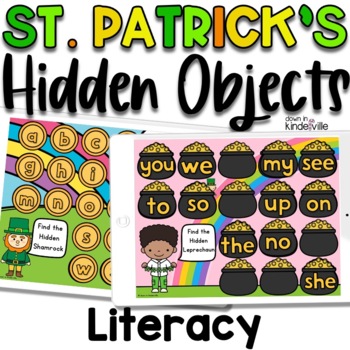 Preview of Digital Literacy Game- St. Patrick's Letters, Sight Words, CVC Words