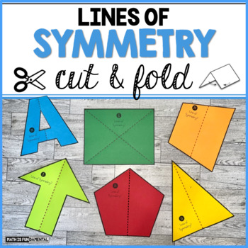 Preview of Lines of Symmetry Cut And Fold Figures | Geometry | 4.G.A.3