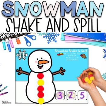 Preview of Snowman Shake and Spill Numbers 3-10 | Ways to Make Numbers to 10 | Addition