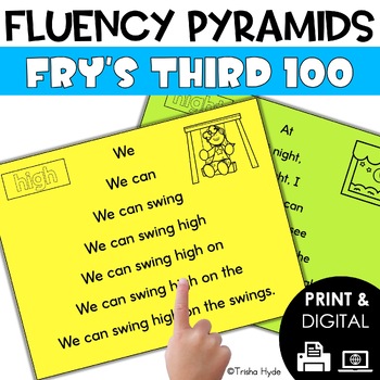 Preview of Sight Word Fluency Pyramids Frys Third 100