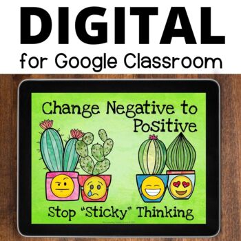 Preview of Digital Positive Thinking  Interactive Lesson