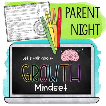 Preview of Growth Mindset Parent Night Kit