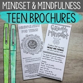 Growth Mindset & Mindfulness Brochures for Middle and High School