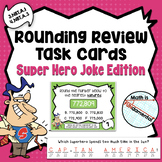 4th Grade Rounding Review Task Cards | Coded | Distance Learning