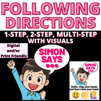 Preview of #HalfOffHalloween Simon Says Follow Directions | Auditory Processing