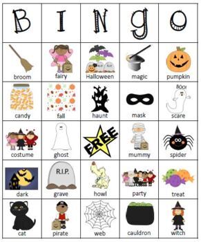 **Halloween** Bingo with Optional Riddles! by Frau's Classroom | TPT