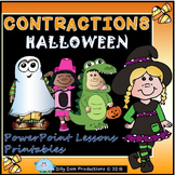 *Halloween Contractions! RTI PowerPoint Lesson & Printable