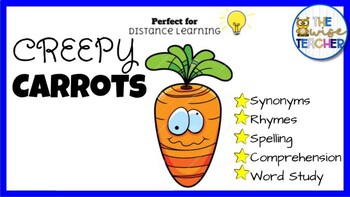 Preview of {Halloween} Creepy Carrots - Reading Comprehension Morning Work Fall Activities