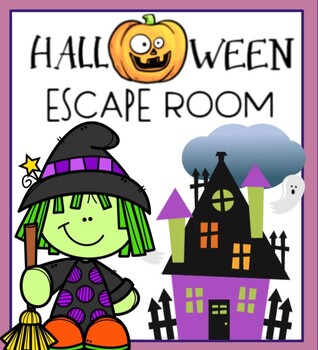 Preview of {Halloween} Escape Witch's Cottage | Fall Math + Reading | Morning Work