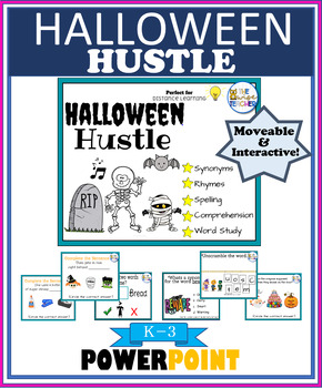 Preview of *Halloween Hustle* Digital Moveable Reading Comprehension {Morning Work}