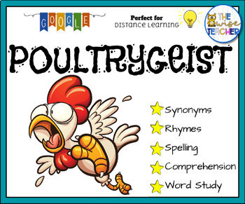 Preview of {Halloween} Poultrygeist Reading Comprehension Digital Resources Morning Work