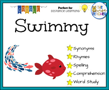 Preview of {Halloween} Swimmy Reading Comprehension Digital Resources Morning Work