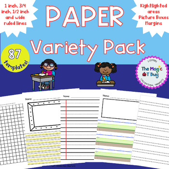 Preview of   Handwriting Paper Templates - Occupational Therapy