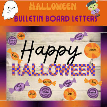 Preview of "Happy Halloween" Bulletin Board Kit: Bulletin Letters, Clip Art, and Borders
