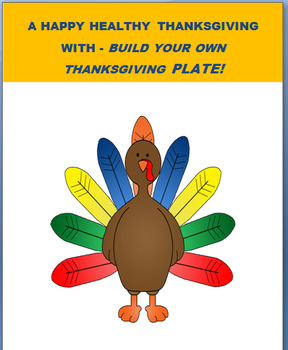 Preview of Thanksgiving- "Build a Healthy Thanksgiving plate." CDC Health Standard 7