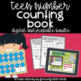 Counting and Numbers Book: Teen Numbers [printable and digital]