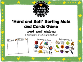 Preview of "Hard and Soft" Sorting Mats and Cards Game