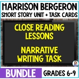 Harrison Bergeron  - Short Story Unit - Task Cards - Narra