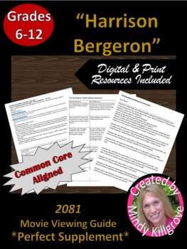 Preview of "Harrison Bergeron" and "2081" by Kurt Vonnegut
