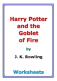 "Harry Potter and the Goblet of Fire" worksheets